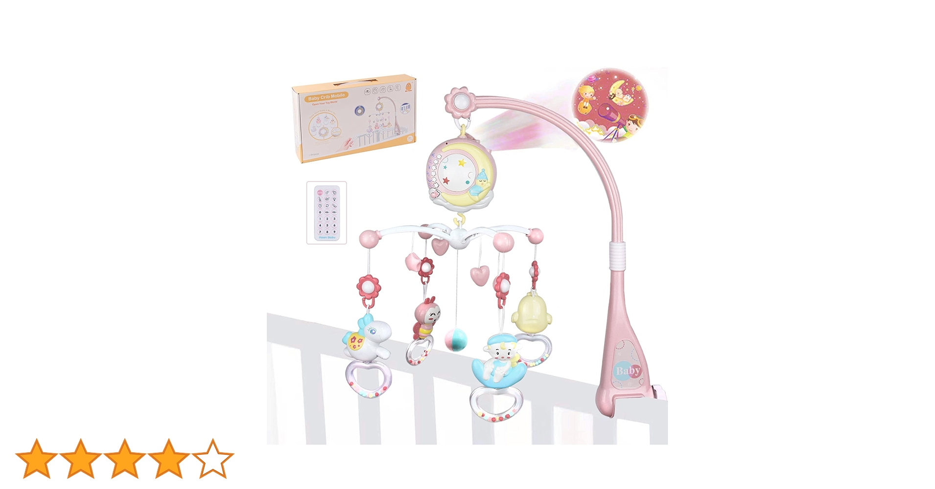 Cot Mobile for Babies, Baby Mobile for Crib, Aolkee 360